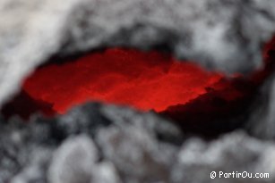 Molten rock of Volcano Pacaya - Guatemala