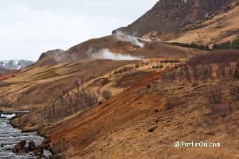 Geothermal activity of Hverageri - Iceland