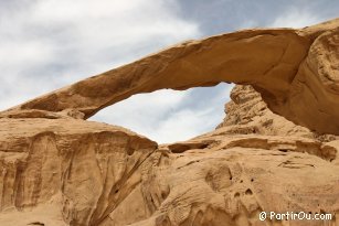 Rock arche at Wadi Rum desert - Jordan
