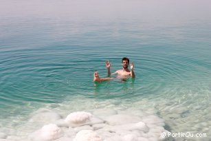 Swimming at Dead Sea - Jordan