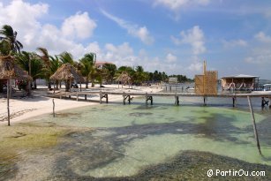 San Pedro beach on Ambergris Caye island