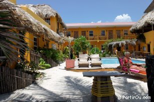 Accomodation at "Seaside Cabanas" on Caye Caulker - Belize