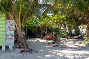 Accomodation at "Tina's Hostel" at Caye Caulker - Belize