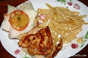 "Tango Mango Chicken Burger" from "Sports Bar &; Grill"