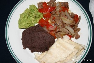 Fajitas, a guatemalan plate