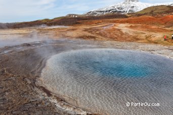 Geyser at Geysir - Iceland