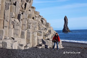 at Reynisfjara, Iceland