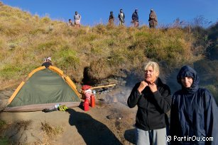 Camp Plawangan on the Rinjani at Lombok - Indonesia