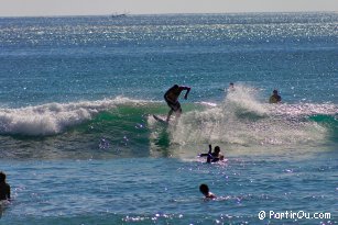 Surfers at Dreamland Beach - Bali - Indonesia